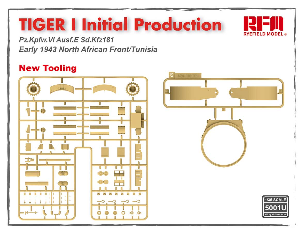 Ryefield Model 1/35 scale Tiger I Initial Production (5001U)