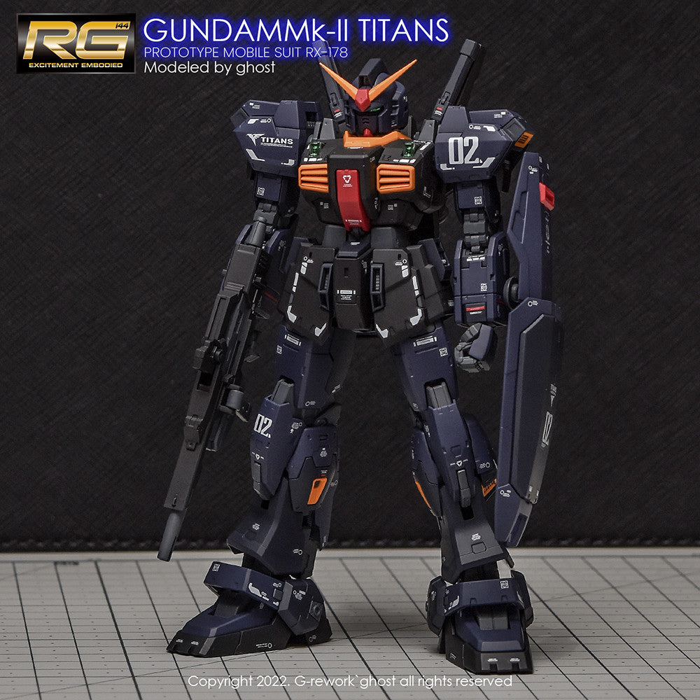 G-Rework [RG] RX-178 MK-II GUNDAM [TITANS] (water decal)