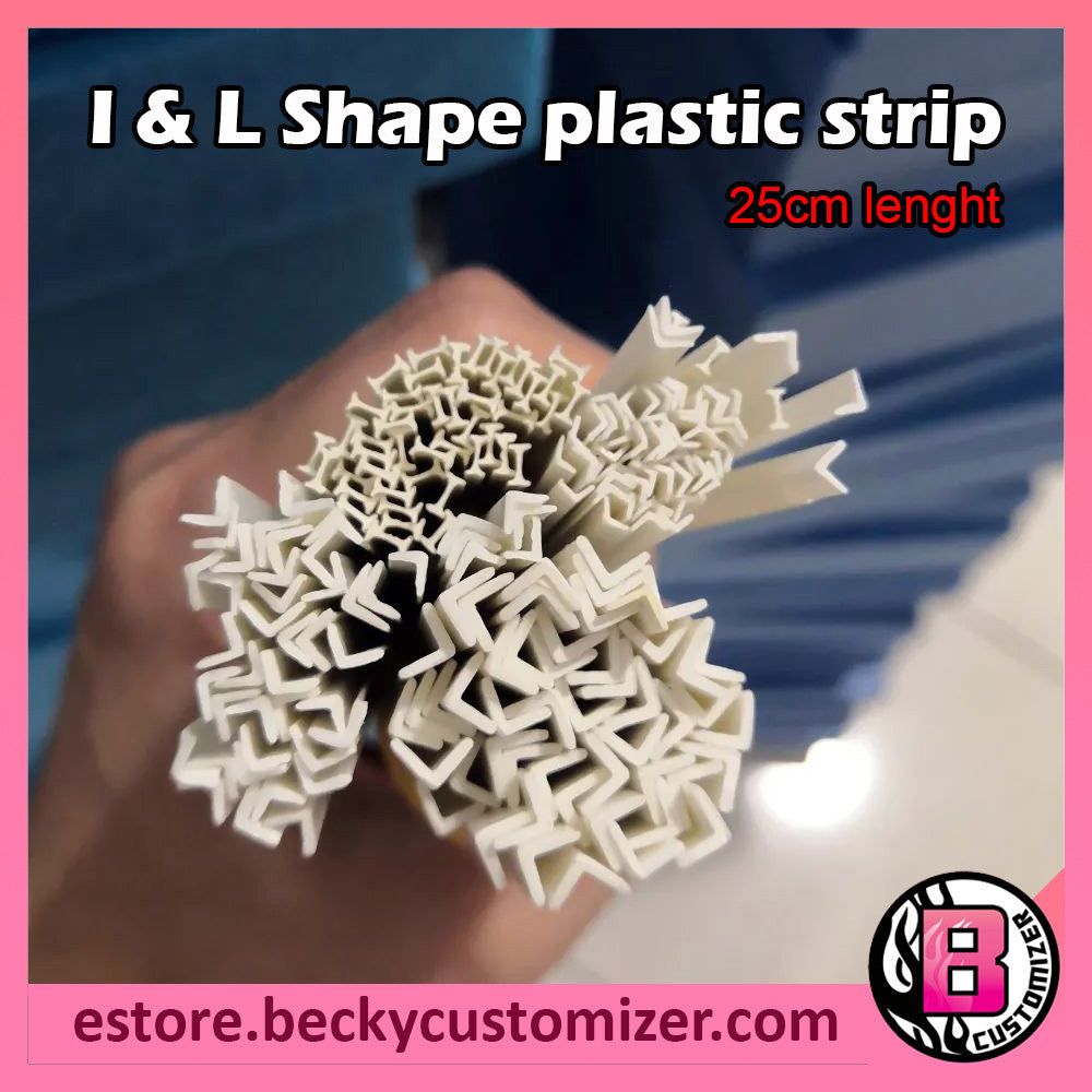 I & L shape plastic strip / ABS strip for scale model (5 pcs)
