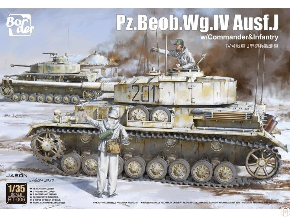Border Models 1/35 Pz. Beob.Wg.IV Ausf.J w/commander & Infantry (BT-006)