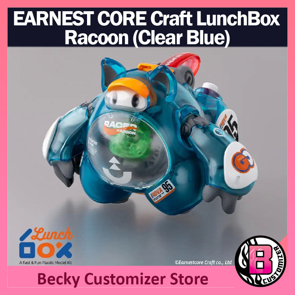 EarnestCore Craft LunchBox Blue Racoon