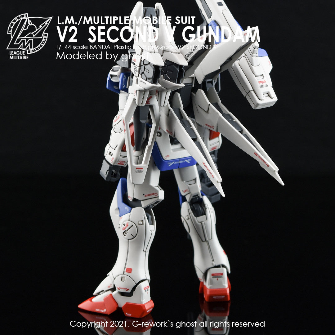G-Rework [HG] Second V GUNDAM ( Custom water decal) – Becky