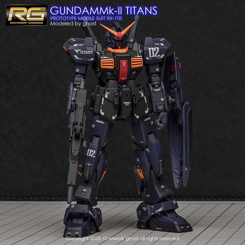 G-Rework [RG] RX-178 MK-II GUNDAM [TITANS] (water decal)