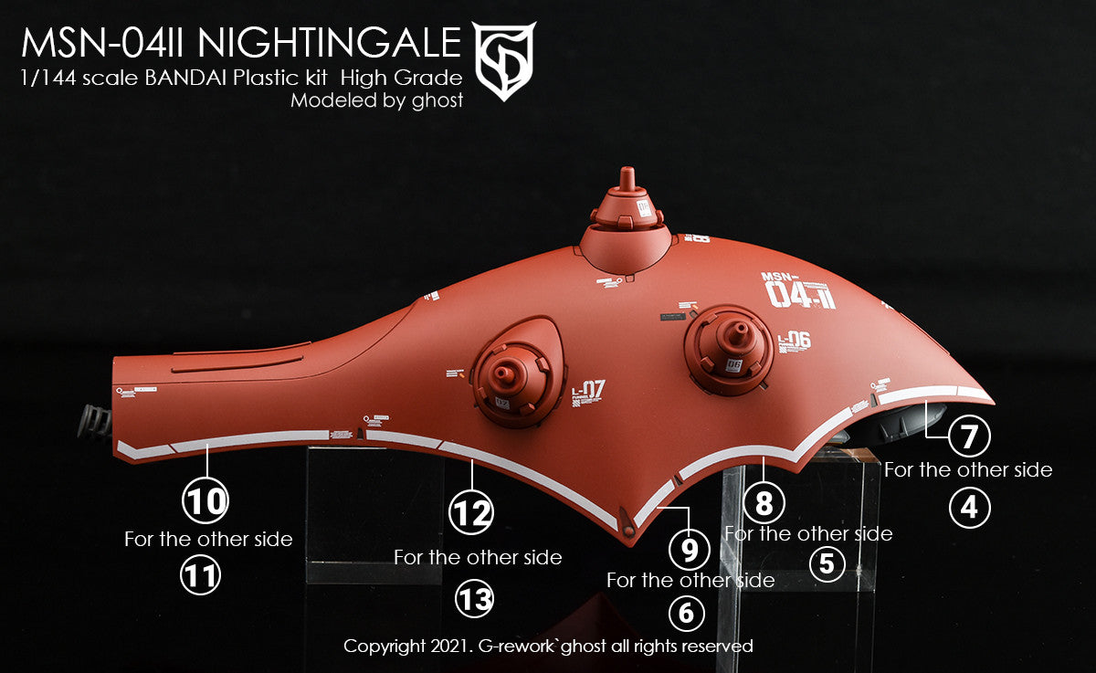 G-Rework [HG] Nightingale (custom design decal)