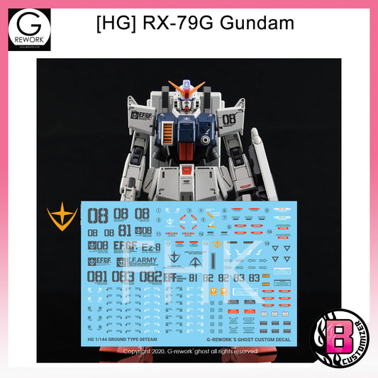 G-Rework [HG] RX-79G Ground Type Gundam Water Decal