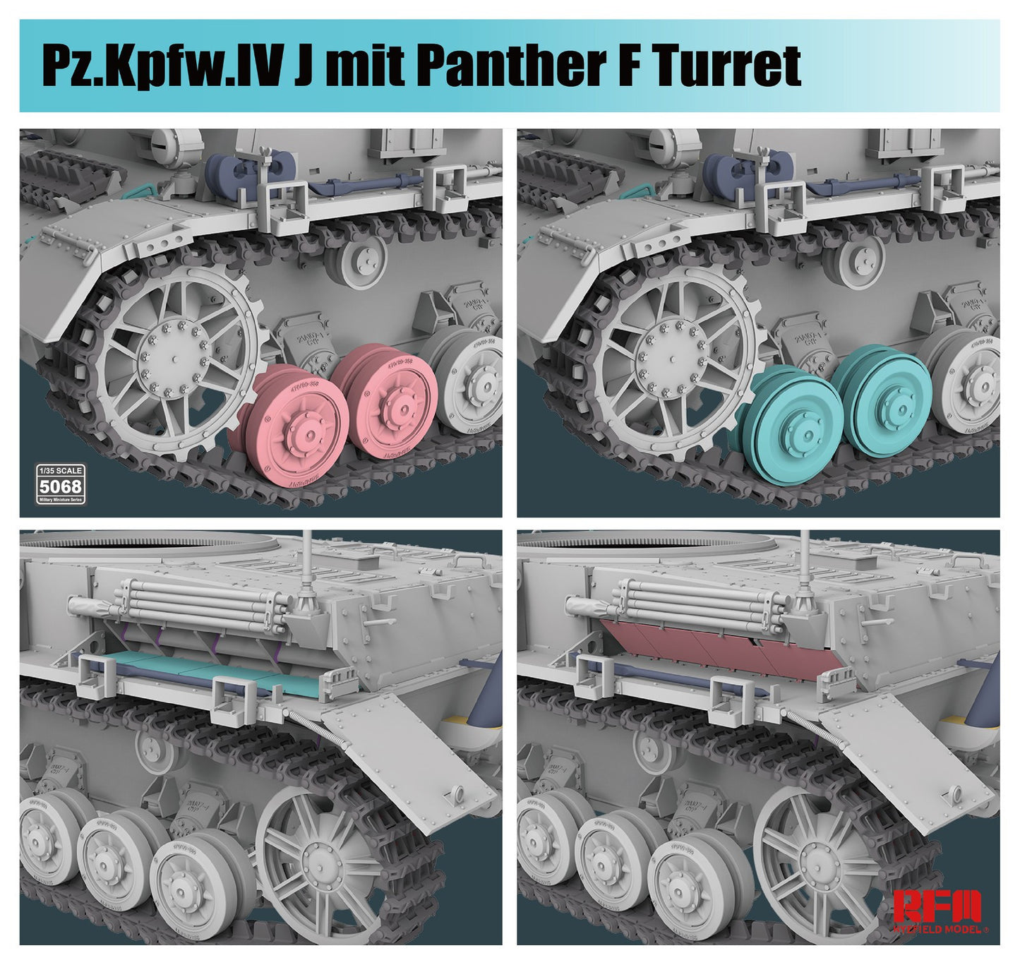 RyeField Model Pz.Kpfw.IV J mit Phanter F turret (RM5068)