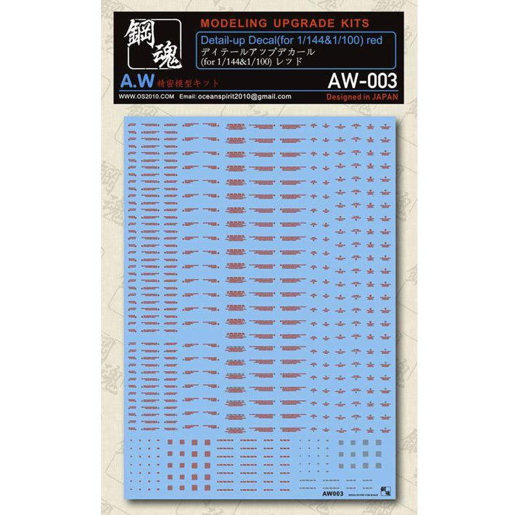 A.W Steel Spirit AW-001/ AW-002 / AW-003 Caution Decal