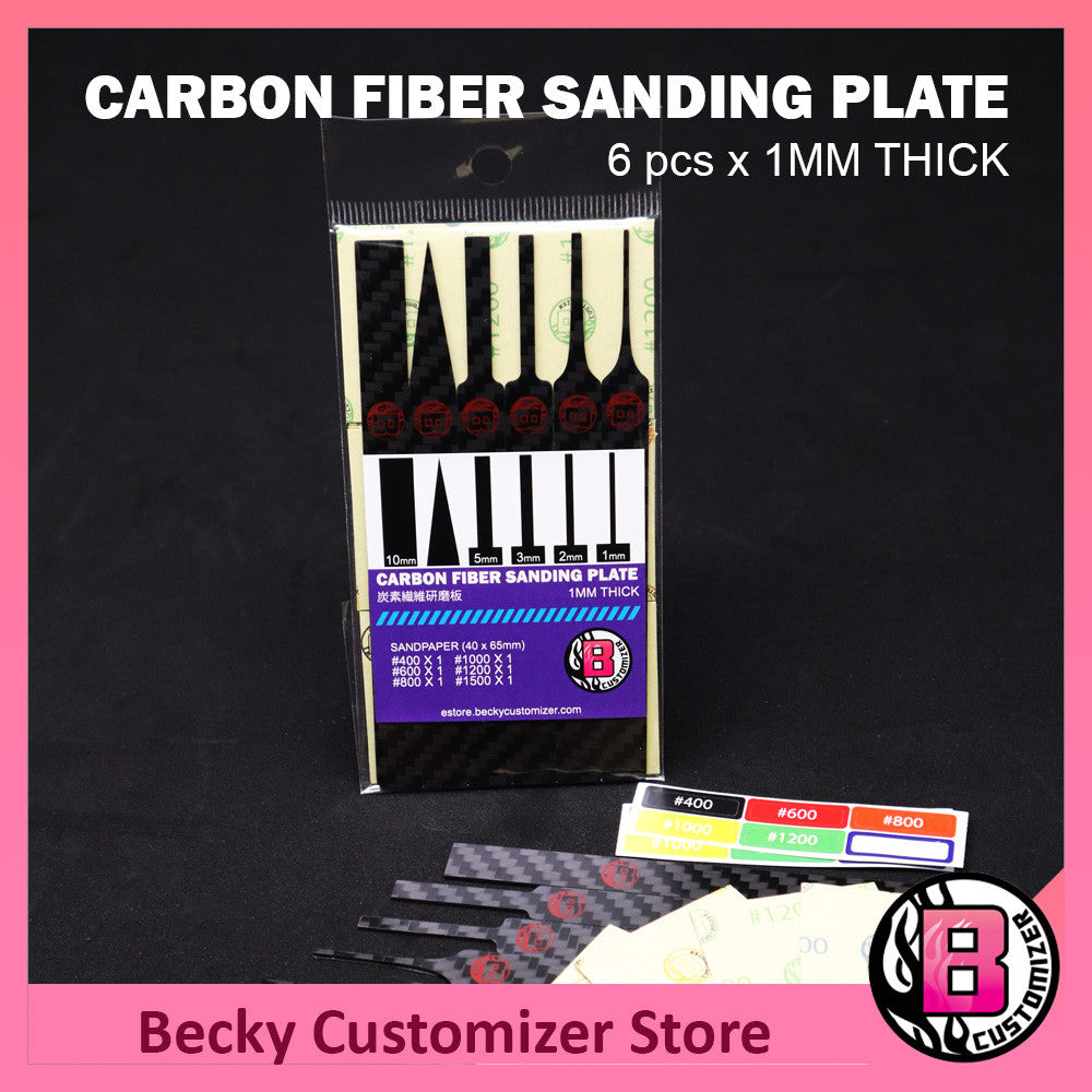 Carbon Fiber Sanding Plate (Becky Customizer)