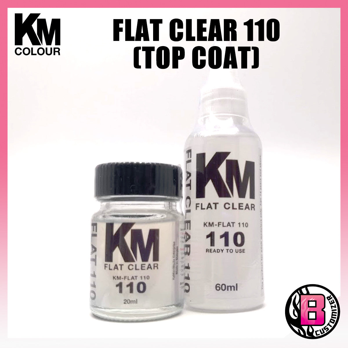 KM Colour Flat Clear 110 (Top Coat)