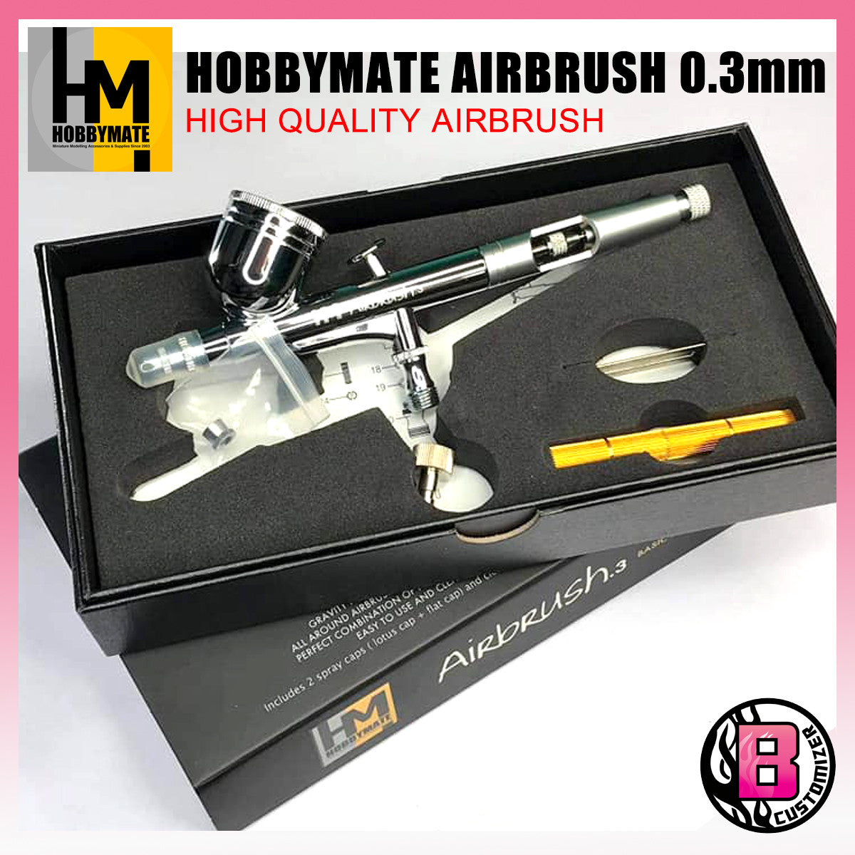 HobbyMate Airbrush .3 (High Quality Airbrush)