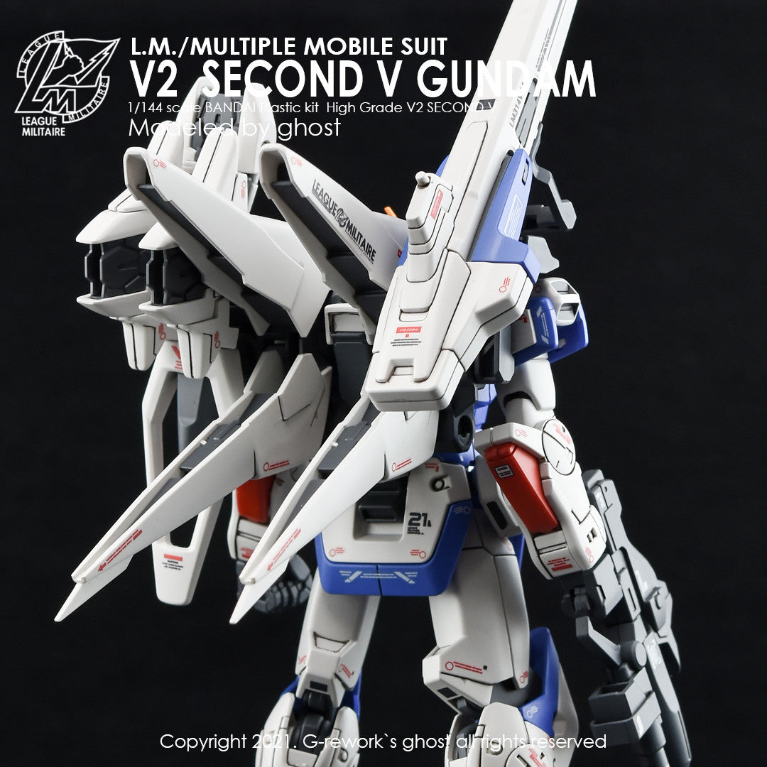 G-Rework [HG] Second V GUNDAM ( Custom water decal) – Becky