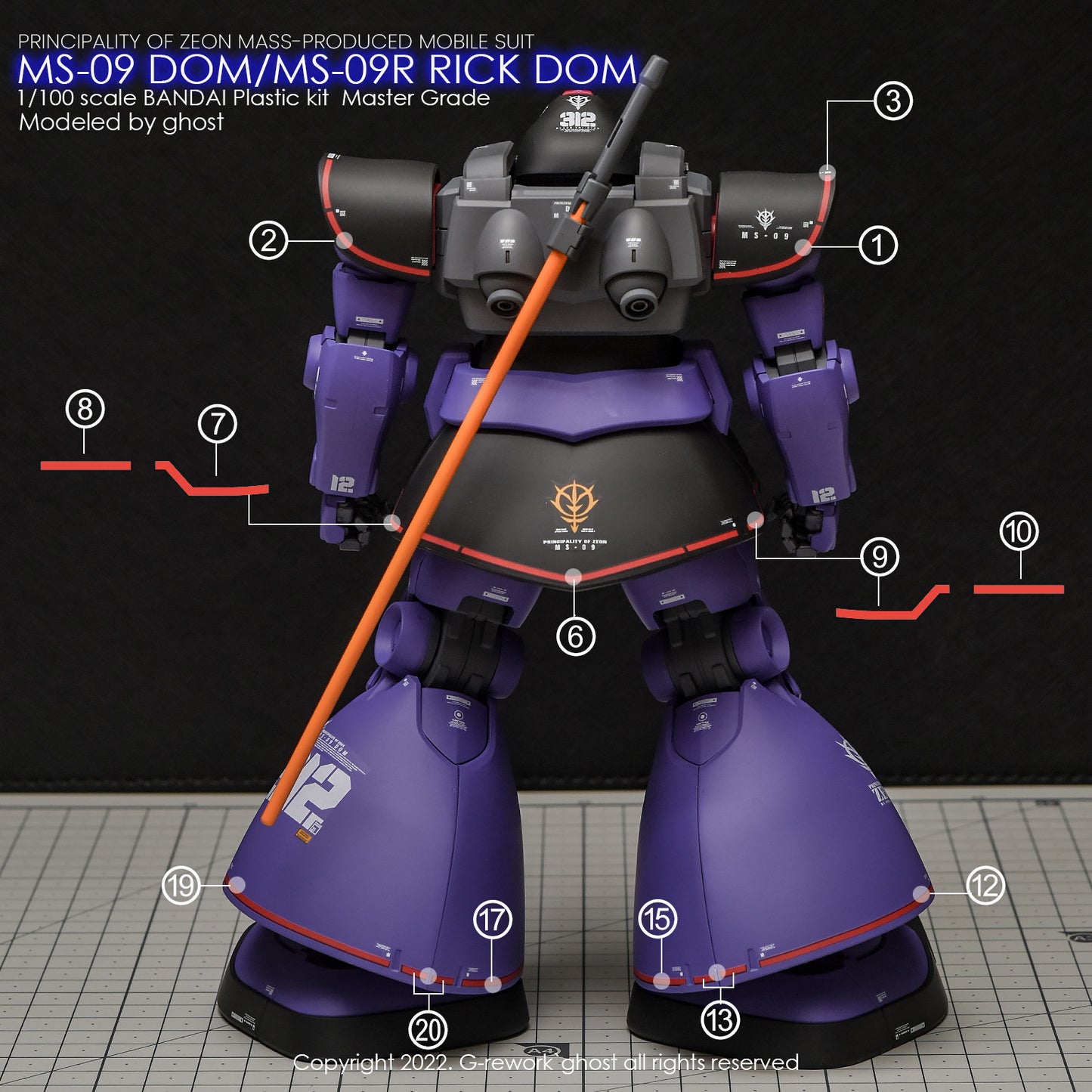 G-Rework [MG] Dom 1.5 / Rick Dom 1.5 water decal