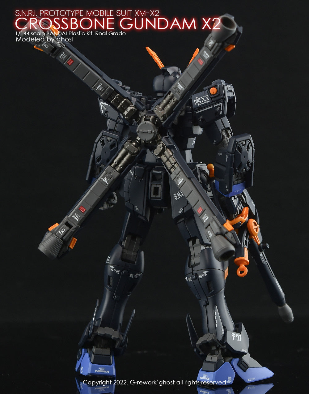 G-Rework [RG] Crossbone Gundam X2 water slide decal – Becky