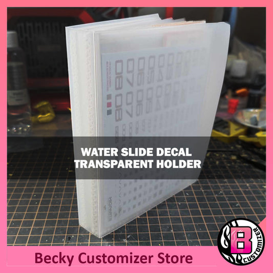 Water Slide Decal Transparent Holder (A6 size)