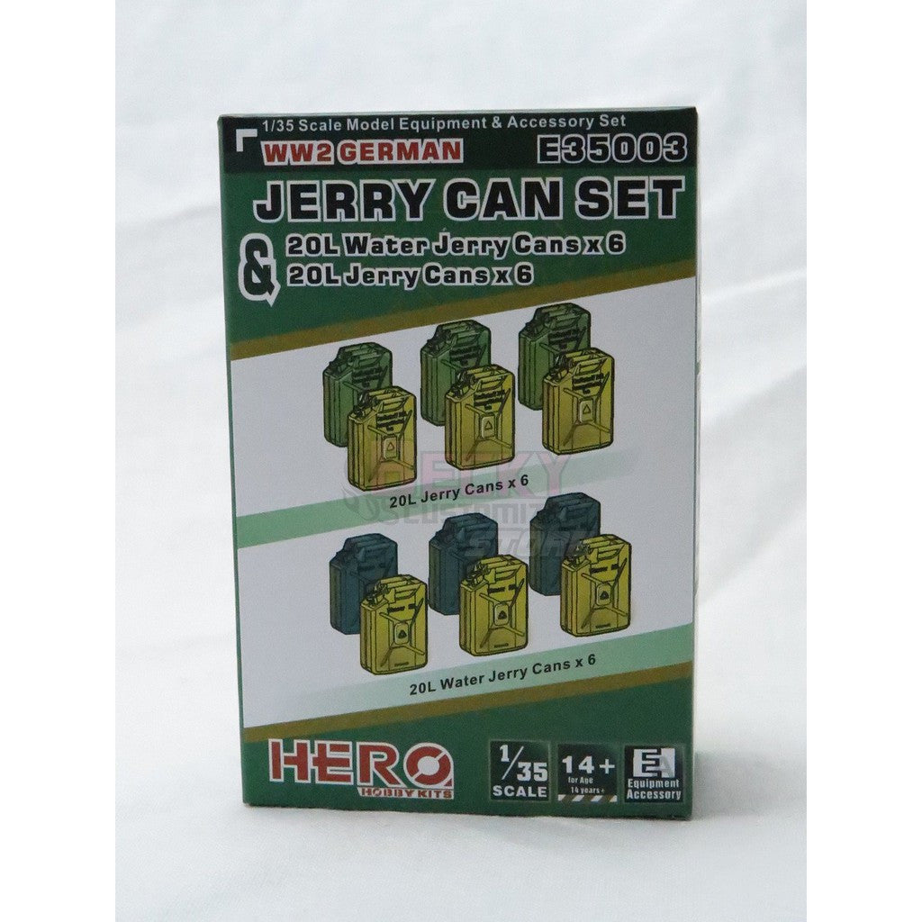 E35003 Hero 1/35 WW2 German Jerry can & Jerry water can set