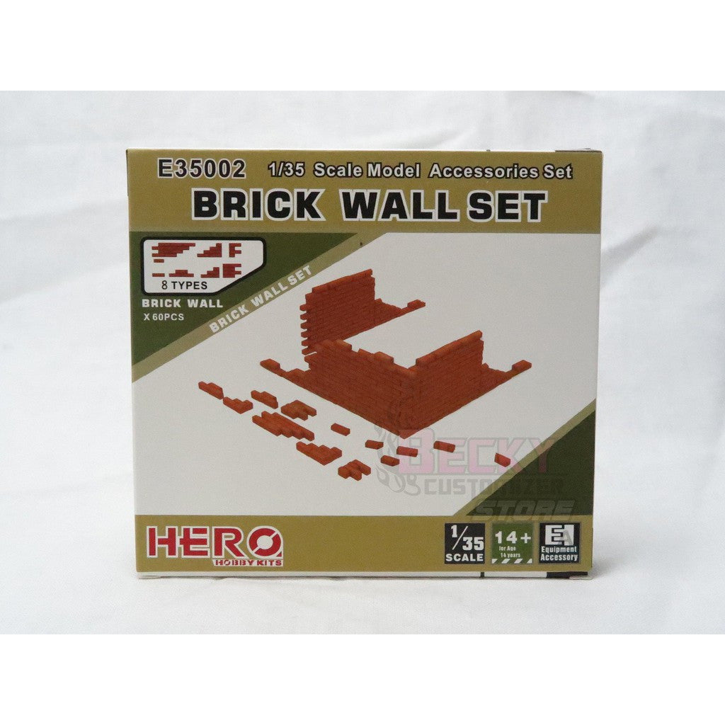 E35002 Hero 1/35 Brick Wall set