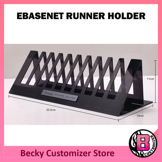 Ebasenet Runner Holder (Smoke black acrylic)