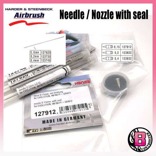 Harder & Steenbeck Needle / Nozzle with seal (accessories for Evolution, Infinity, Grafo and Geminus)