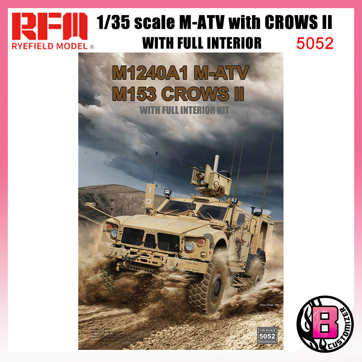 RyeField Model 1/35 M1240A1 M-ATV With full interior (RM-5052)