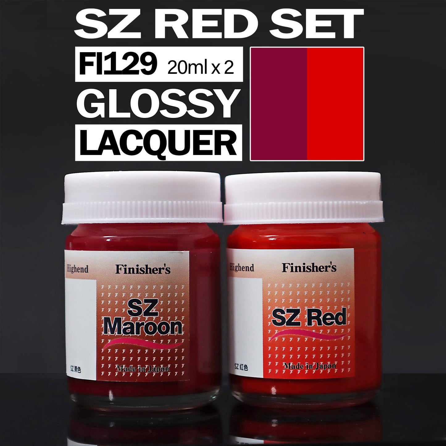 Finisher's FI129 Sz Red Set (lacquer color, 20ml)