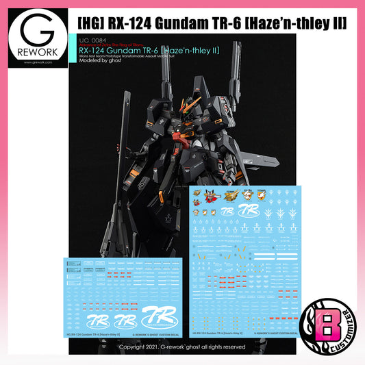 G-Rework [HG] A.O.Z RX-124 Gundam TR-6 (Haze'n-thley II) Custom water decal