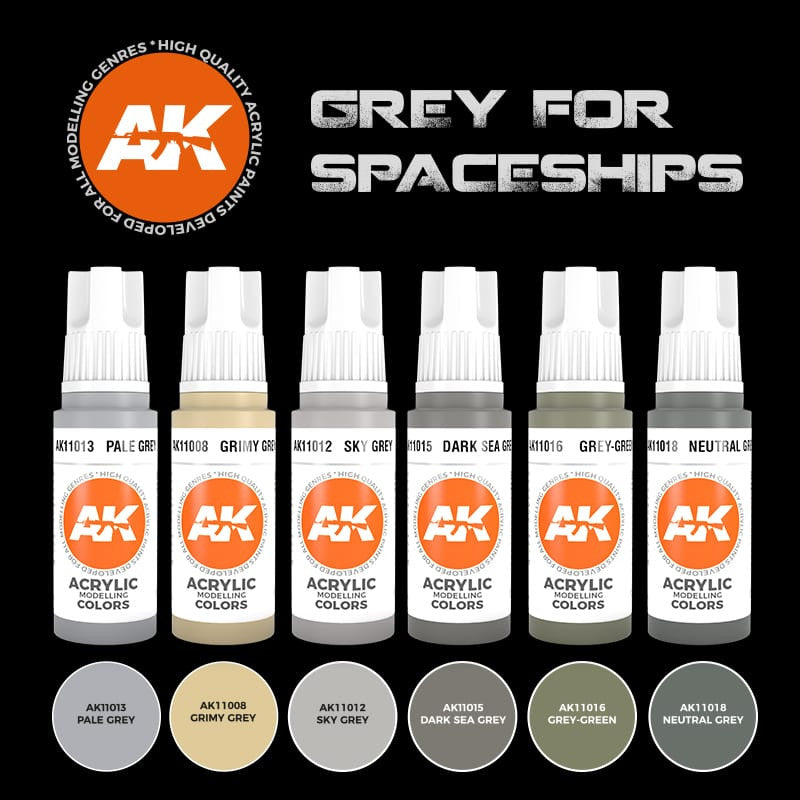 AK11614 Grey for spaceships (3rd Generation Acrylic)
