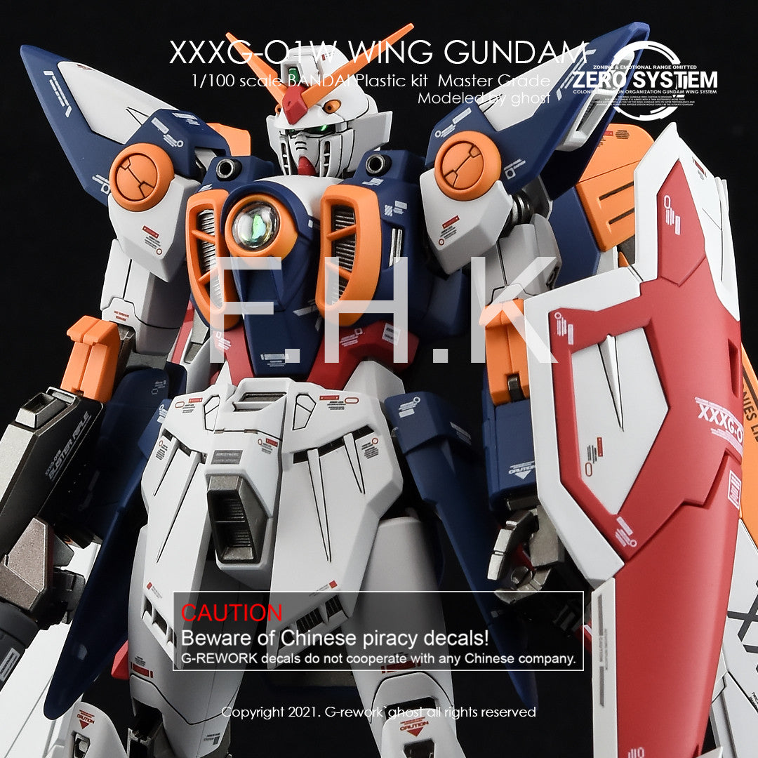 G-Rework [MG] Wing Gundam TV. ver (custom design decal)