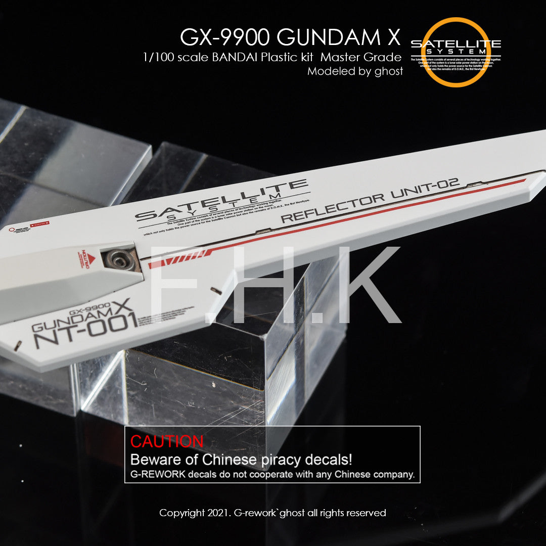 G-Rework [MG] X Gundam (custom design decal)