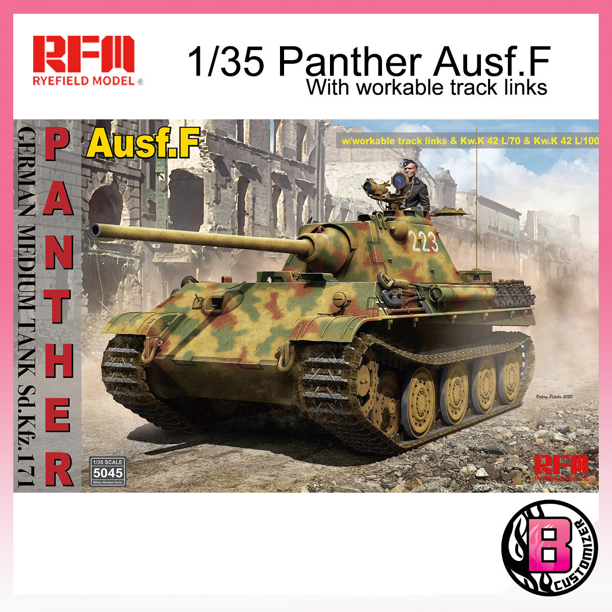 Rye Field Model 1/35 Panter Ausf. F with workable track link (5045)